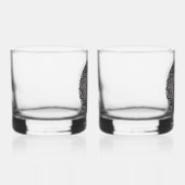mandala-kunst op stenen glasset whisky glas (Rechts)