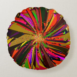Mandala Kunst Rond Kussen