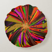 Mandala Kunst  Rond Kussen (Achterkant)