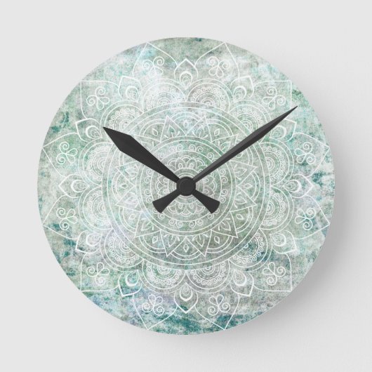 Mandala kunst ronde klok (Voorkant)