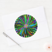 Mandala Kunst Ronde Sticker (Envelop)