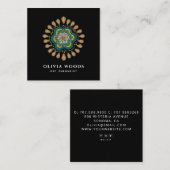Mandala Kunst Therapeut Vierkante Visitekaartje (Voorkant / Achterkant)
