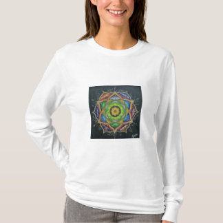 Mandala kunst van het menselijk leven Vrouwen T-sh T-shirt