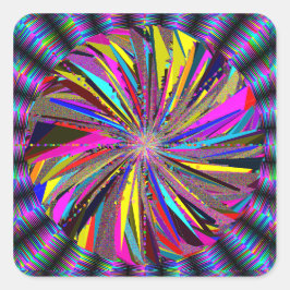 Mandala-kunst  vierkante sticker