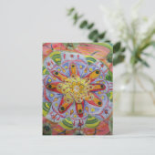 Mandala-kunstansichtkaart Briefkaart (Staand voorkant)