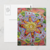 Mandala-kunstansichtkaart Briefkaart (Voorkant / Achterkant)