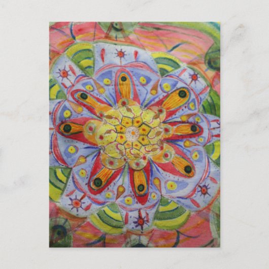 Mandala-kunstansichtkaart Briefkaart (Voorkant)