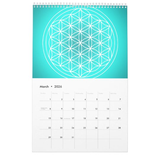 Mandala Kunstkalender - 12 Maanden Mandala's Kalender (Mar 2026)