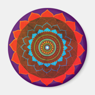 Mandala kunstmagneet magneet