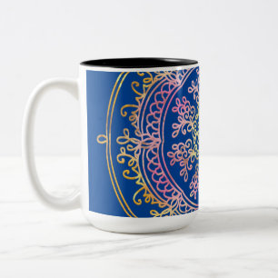 Mandala kussen tweekleurige koffiemok