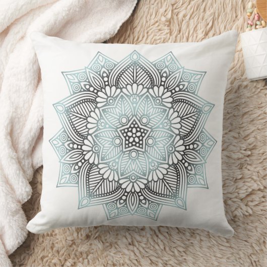 Mandala Lace Lt. Blue ID968 Kussen (Deken)