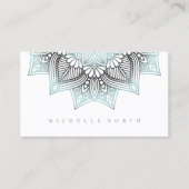 Mandala Lace Lt. Blue ID968 Visitekaartje (Voorkant)
