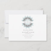 Mandala Lace Lt. Blue V2 ID968 Save The Date (Achterkant)