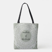 Mandala Lace Moeder van de bruiddwergzirl Tote Bag (Achterkant)