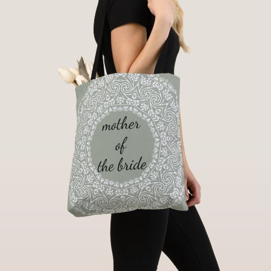 Mandala Lace Moeder van de bruiddwergzirl Tote Bag (Dichtbij)