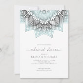 Mandala Lace Rev Rehearsal Dinner Lt. Blue ID968 Kaart (Voorkant)