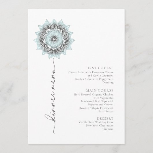 Mandala Lace Rev Wedding Lt. Blue ID968 Menu (Voorkant)