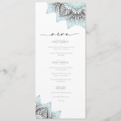 Mandala Lace Rev Wedding Lt. Blue V2 ID968 Menu (Voorkant)