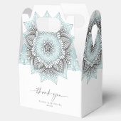 Mandala Lace Wedding Dank je. Blauwe ID968 Bedankdoosjes (Geopend)