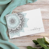 Mandala Lace Wedding Lt. Blue ID968 Gastenboek