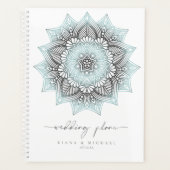 Mandala Lace Wedding Lt. Blue ID968 Planner (Voorkant)