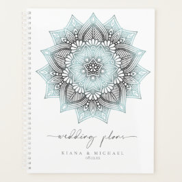 Mandala Lace Wedding Lt. Blue ID968 Planner