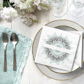 Mandala Lace Wedding Lt. Blue ID968 Servet