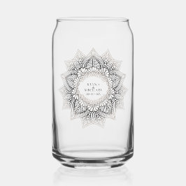 Mandala Lace Wedding Neutrals ID478 Blikvorm Glas