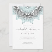 Mandala Lace Wedding Vrijgezellenfeest Lt. Blue ID Kaart (Voorkant)