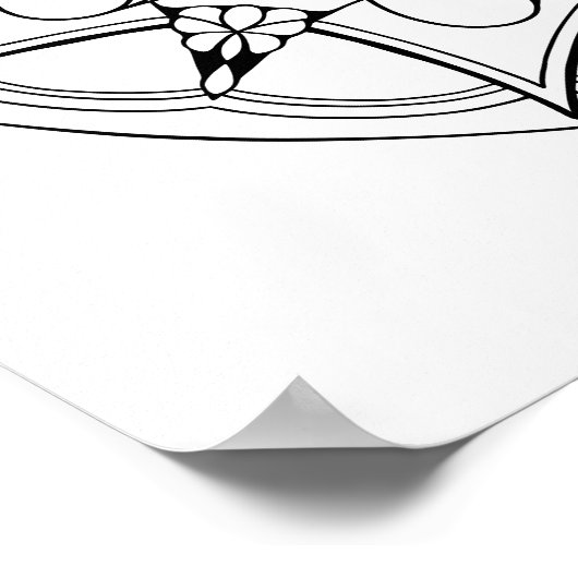 Mandala Large Adult Coloring Poster (Hoek)