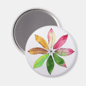 Mandala Leaves Magneet (Voorkant / Achterkant)