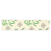 Mandala Leaves: Nature's Harmony Table Runner Korte Tafelloper (Horizontaal)