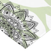 Mandala Leaves: Nature's Harmony Table Runner Lange Tafelloper (Hoek)