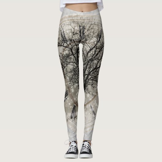 Mandala-Leggings voor Yoga en Pilates Leggings (Voorkant)