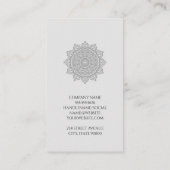 Mandala | Leisteenhouten achtergrond | Gestapelde  Visitekaartje (Achterkant)