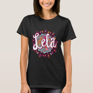 Mandala Lela Vrouwen Oma Kerstmis Verjaardag Moth T-shirt