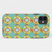 Mandala lente hoesje voor SE + iPhone 5/5S (Achterkant (horizontaal))