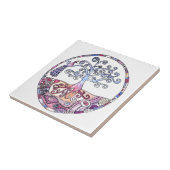 Mandala - Levensboom in het Paradijs Tegeltje (Zijkant)