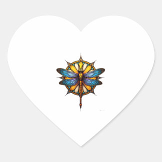 Mandala Libel Lichtgevende Heilige Geometrie Spiri Hart Sticker