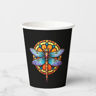 Mandala Libel Lumineuze Heilige Geometrie Spiritue Papieren Bekers