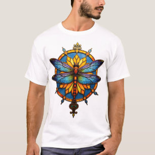 Mandala Libel Lumineuze Heilige Geometrie Spiritue T-shirt