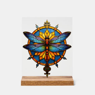 Mandala Libel Luminous Heilige Geometrie Spirituee Acryl Bord