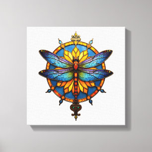Mandala Libel Luminous Heilige Geometrie Spirituee Canvas Afdruk