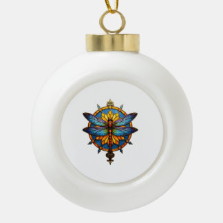 Mandala Libel Luminous Heilige Geometrie Spirituee Keramische Bal Ornament