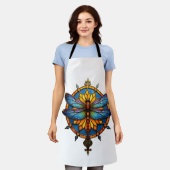 Mandala Libel Luminous Heilige Geometrie Spirituee Schort (Gedragen)