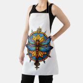 Mandala Libel Luminous Heilige Geometrie Spirituee Schort (Insitu)