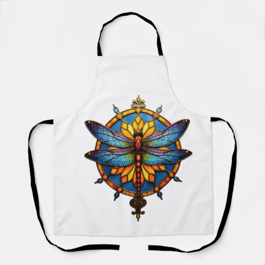 Mandala Libel Luminous Heilige Geometrie Spirituee Schort (Voorkant)
