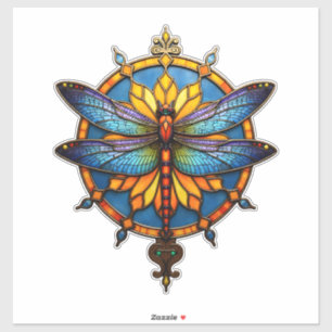 Mandala Libel Luminous Heilige Geometrie Spirituee Sticker