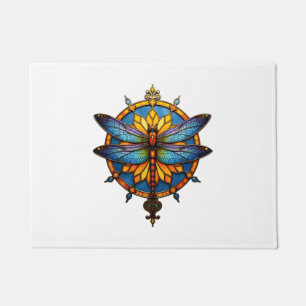 Mandala Libelle Lichtgevende Heilige Geometrie Spi Deurmat