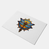 Mandala Libelle Lichtgevende Heilige Geometrie Spi Deurmat (Schuin)